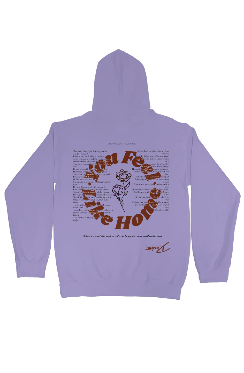 You Feel Like Home - Romeo & Juliet Embroidered Hoodie