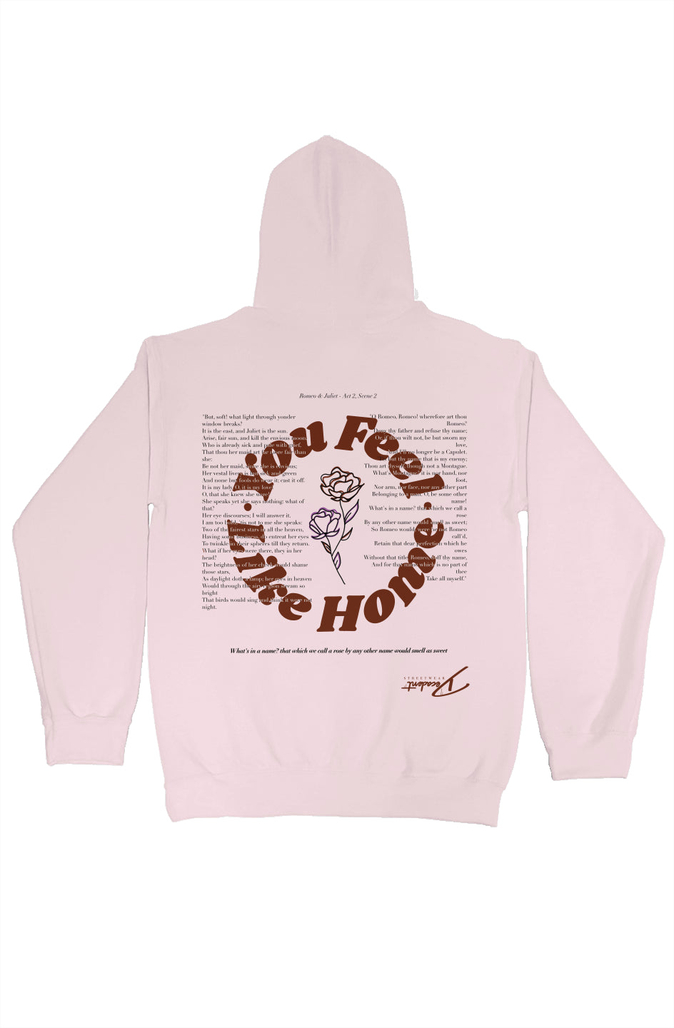 You Feel Like Home - Romeo & Juliet Embroidered Hoodie