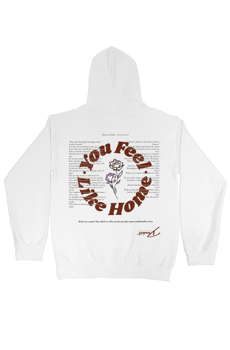 You Feel Like Home - Romeo & Juliet Embroidered Hoodie